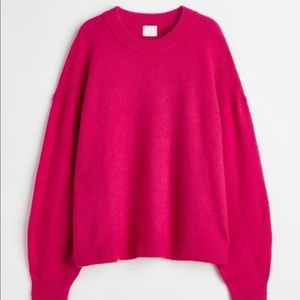 NWT hot pink H&M sweater XS